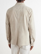 Ralph Lauren Purple label - Suede Overshirt - Neutrals