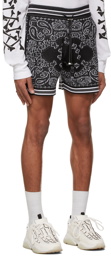 AMIRI Black Bandana B-Ball Shorts