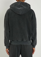 God Made Logo-print Hooded Cotton Sweatshirt Grey