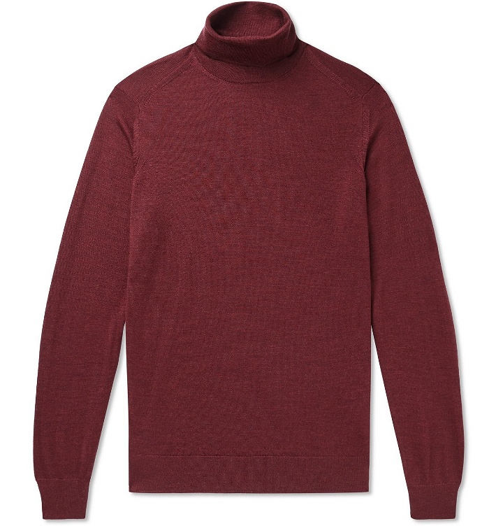 Photo: Caruso - Wool Rollneck Sweater - Red