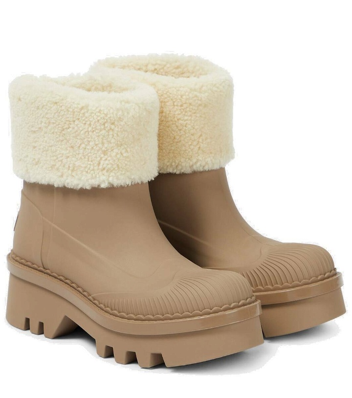 Photo: Chloé Raina shearling-lined ankle boots