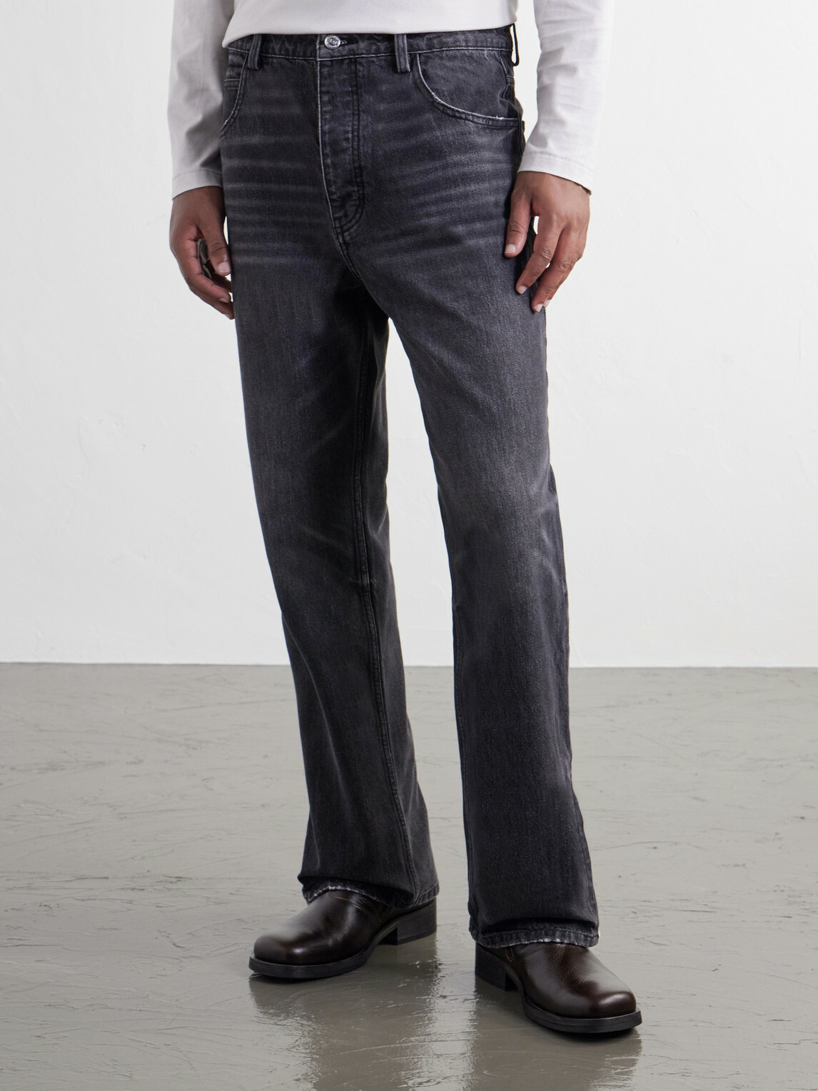 NAHMIAS - Straight-Leg Cotton-Blend Jeans - Black