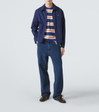 Prada Shuffle leather boat shoes
