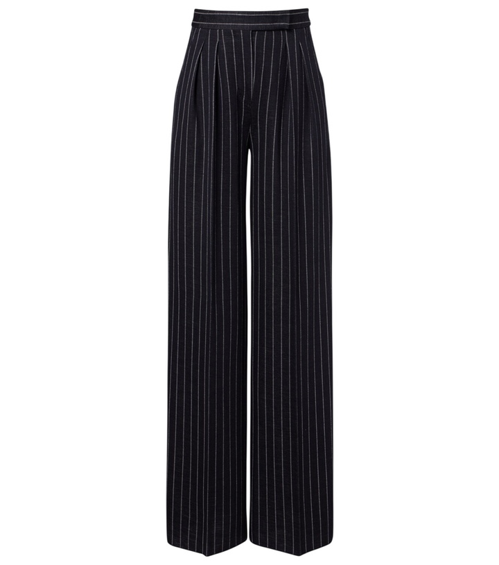 Photo: Max Mara Pinstripe pleated wide-leg pants