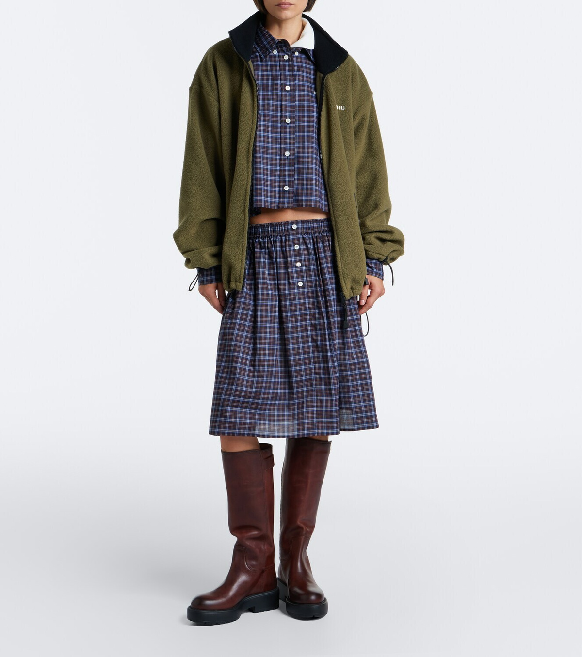 Miu Miu Leather knee-high boots