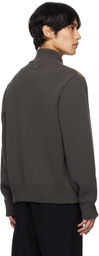Ferragamo Brown Leather Insert Jacket