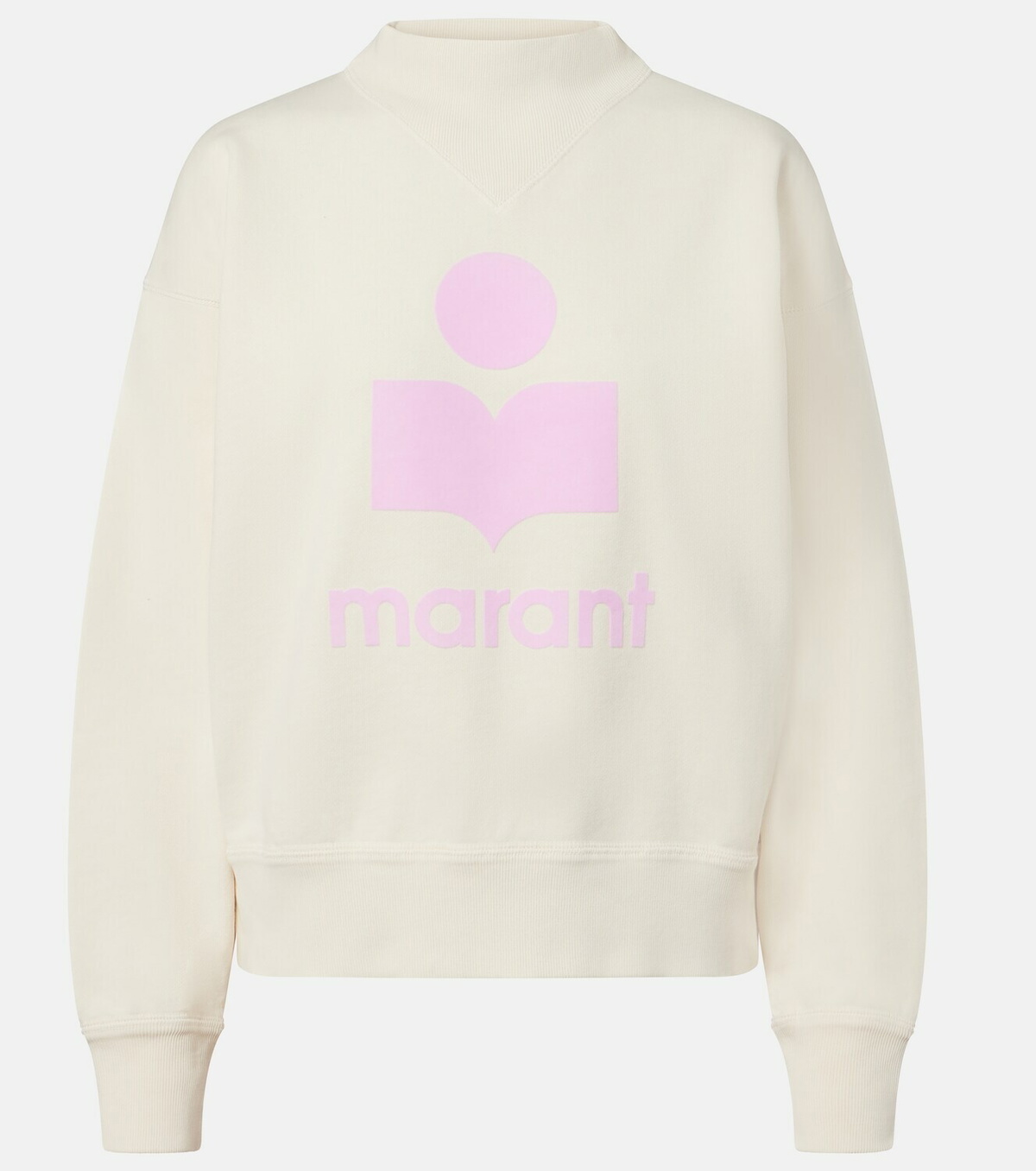 Marant Etoile Logo cotton-blend fleece sweatshirt