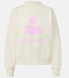 Marant Etoile Logo cotton-blend fleece sweatshirt