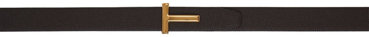 Photo: TOM FORD Black Reversible T-Icon Belt