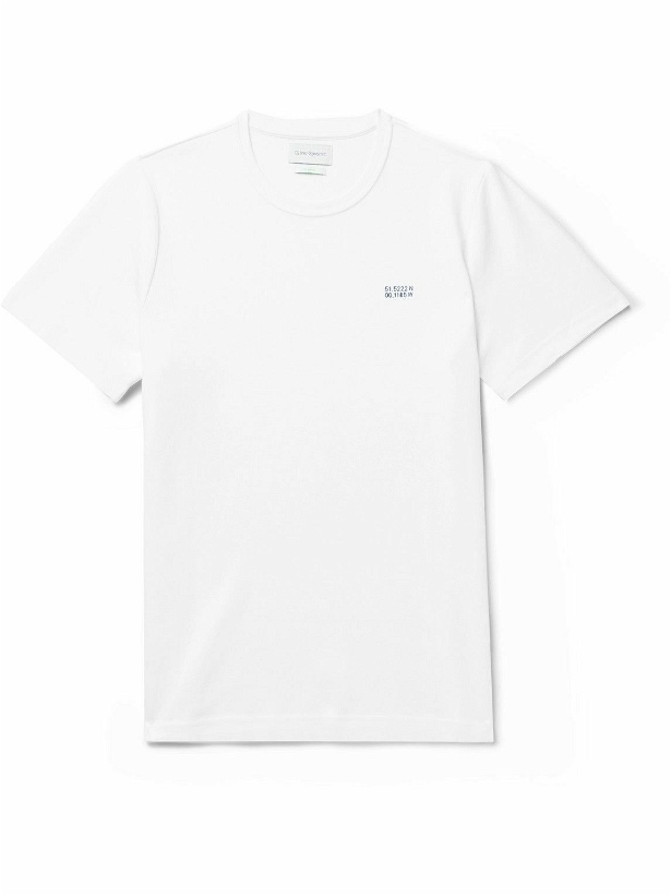 Photo: Oliver Spencer - Embroidered Organic Cotton-Jersey T-Shirt - White