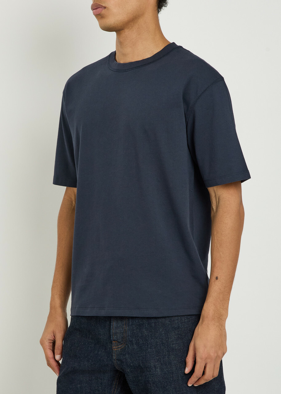 Drake's Hiking Cotton T-shirt Navy