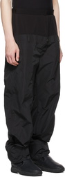 Spencer Badu Black Silk Snow Trousers