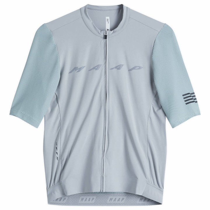 Photo: MAAP Men's Evade Pro Base Jersey 2.0 in Ghost Gray