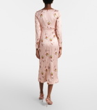 Emilia Wickstead Renne floral satin midi dress