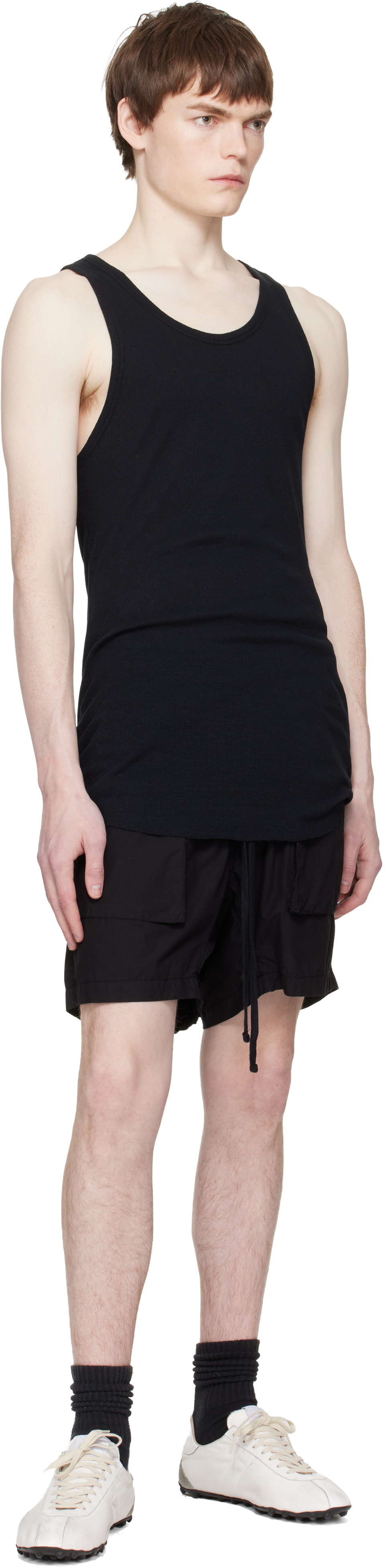 thom/krom Black M TS 947 Tank Top
