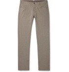 Canali - Stretch Cotton and Cashmere-Blend Chinos - Neutrals