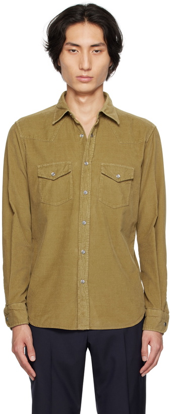 Photo: TOM FORD Brown Western Shirt