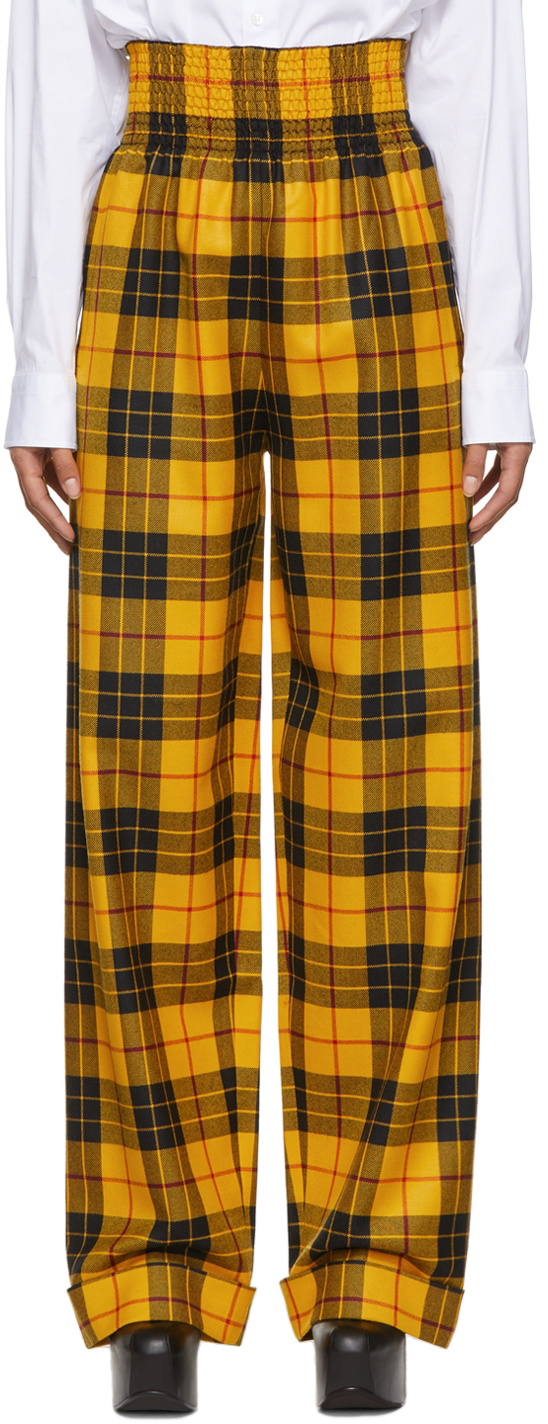 Plaid Straight Leg Trouser in yellow  On Sale up to 50 Off  31 Phillip  Lim