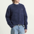 Bound Men's Dexter Cropped Alpaca Jumper in Navy