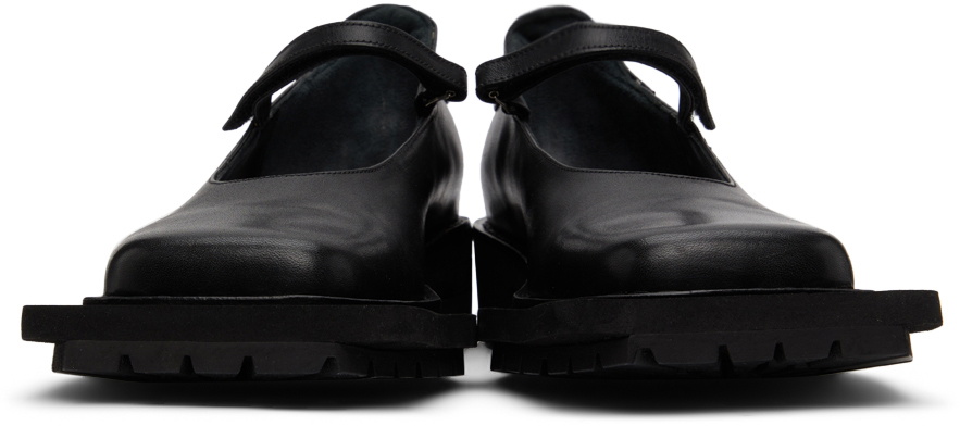 Sinéad O’Dwyer SSENSE Exclusive Black Tabitha Ringwood Edition Leather School Loafers
