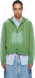 Camiel Fortgens Green Fitted Zip Hoodie