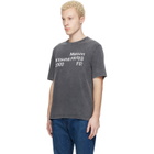 Maison Kitsuné Gray 'Maison Kitsuné 2002' Faded Comfort T-shirt