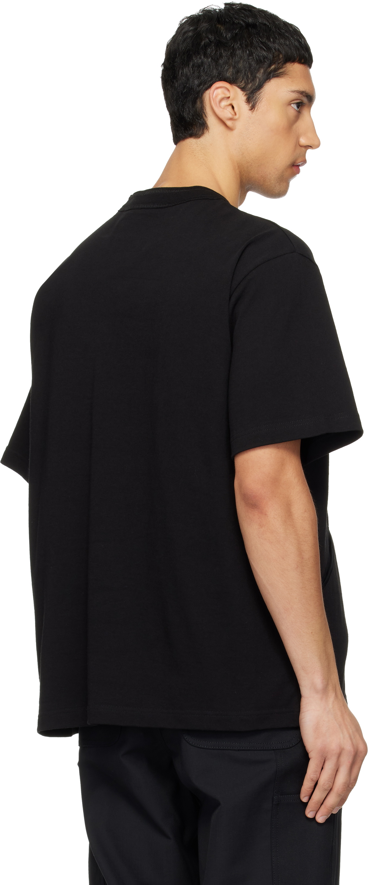 sacai Black Carhartt WIP Edition Cotton Jersey T-shirt