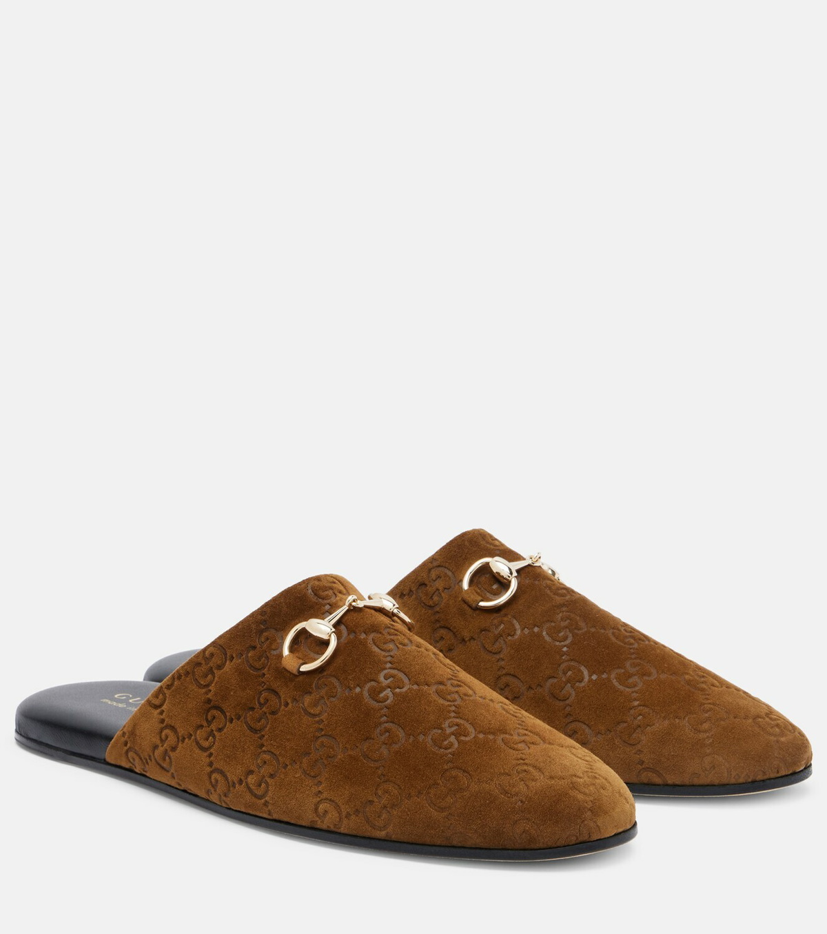 Gucci Annette suede slides