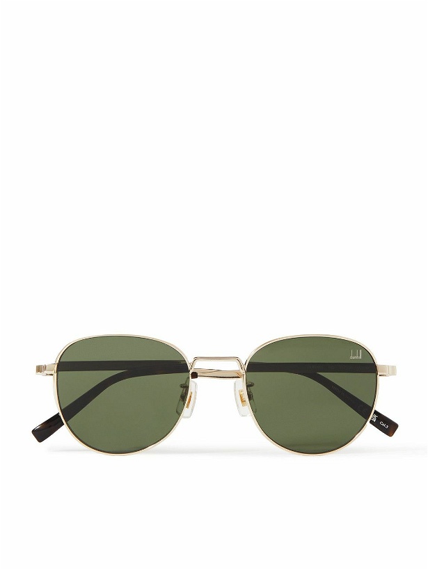 Photo: Dunhill - Round-Frame Gold-Tone and Tortoiseshell Acetate Sunglasses
