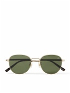 Dunhill - Round-Frame Gold-Tone and Tortoiseshell Acetate Sunglasses