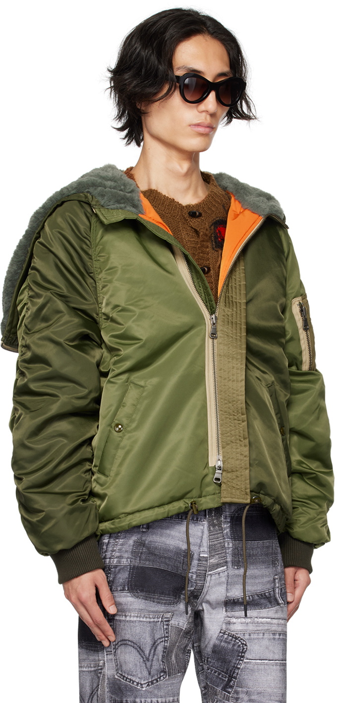 Andersson Bell Khaki Insulated Bomber Jacket