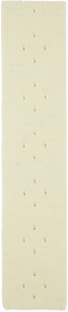 Molly Goddard Off-White Distressed Scarf