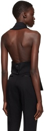 Dolce&Gabbana Black Double-Breasted Vest