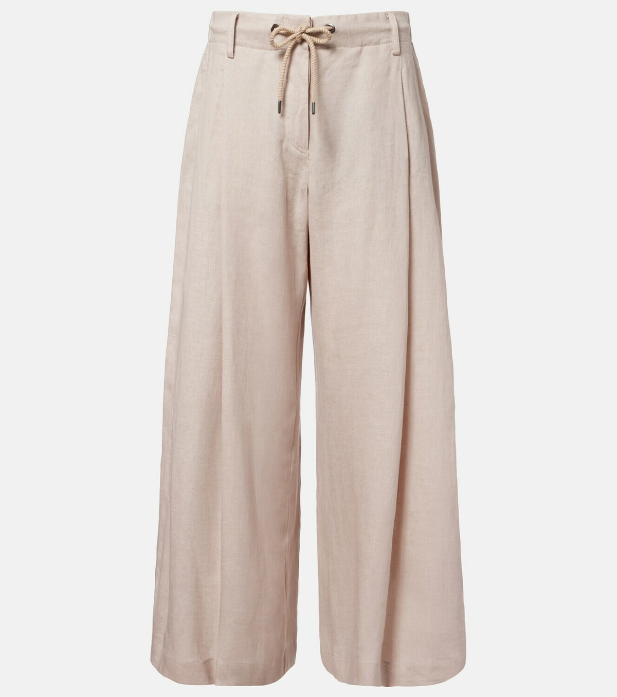 Brunello Cucinelli Linen wide-leg pants
