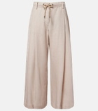 Brunello Cucinelli Linen wide-leg pants