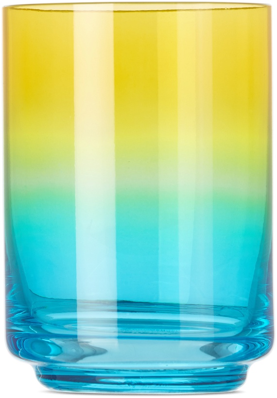Photo: Lateral Objects Yellow & Blue Miami Gradient Glass