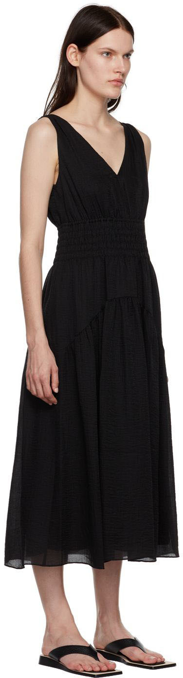 knee length dresses for ladies Date Night Dinners Smocked Maxi Dress