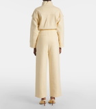 Xu Zhi Embroidered wool and cotton-blend sweatpants