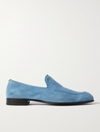 BRIONI - Suede Loafers - Blue - UK 8