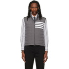 Thom Browne Gray Ripstop Light Weight Down Vest