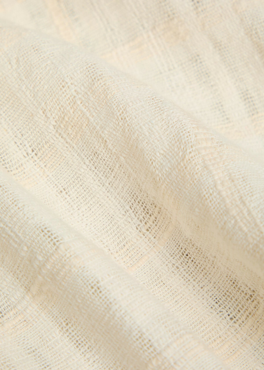 Won Hundred Daniel Checked Cotton-blend Shirt Cream