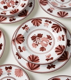 Cabana Blossom set of 2 ceramic soup plates