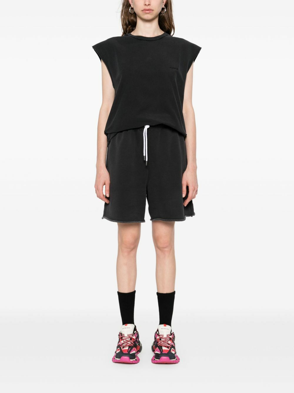 Purple Brand Fleece Shorts