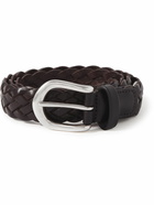 Anderson's - 2.5cm Woven Leather Belt - Brown