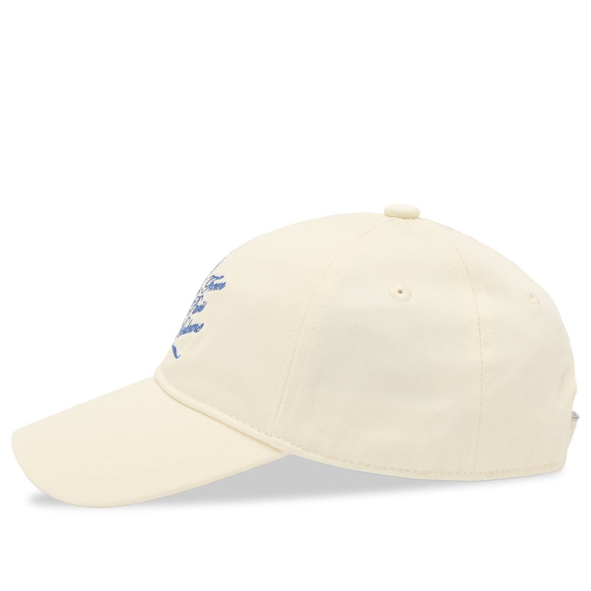 Drôle de Monsieur Men's Palm Tree Slogan Cap in Off White 