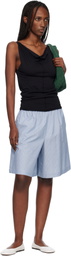 Baserange Blue Claude Shorts