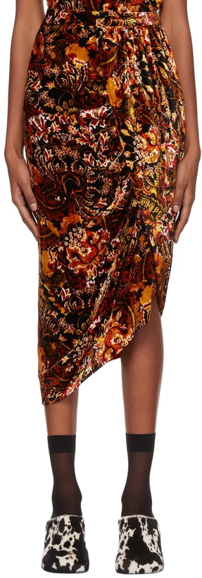 Photo: Dries Van Noten Black Draped Miniskirt