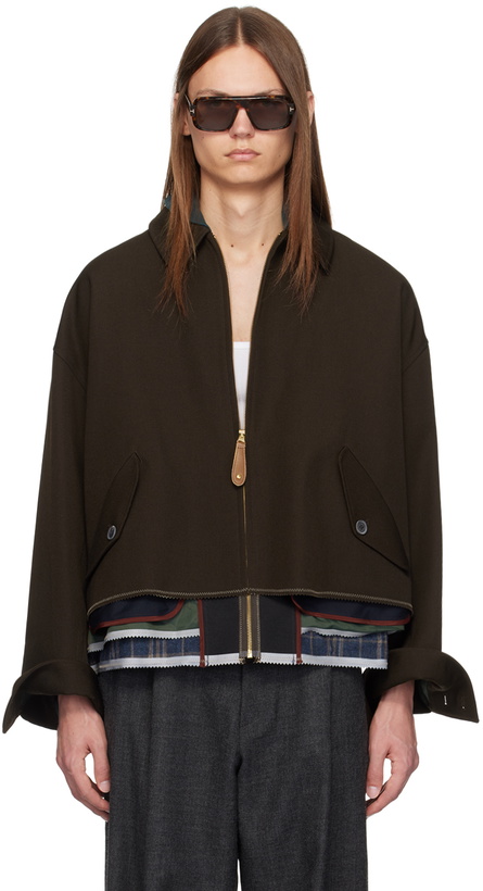 Photo: kolor Brown Wool Multi Hem Jacket