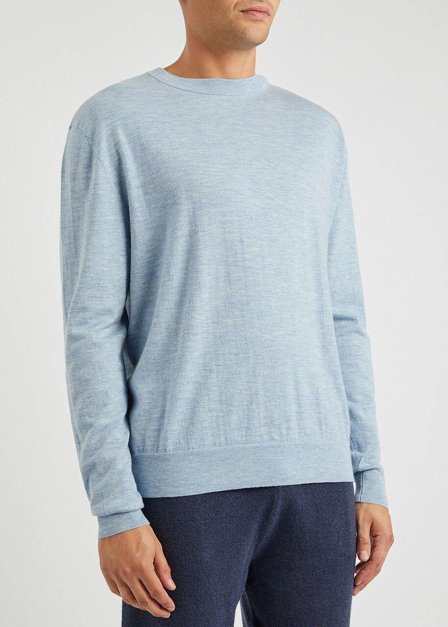Extreme Cashmere N°233 Class Cashmere-blend Jumper - Blue - One Size
