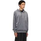 Y-3 Gray Velvet Corduroy Hoodie